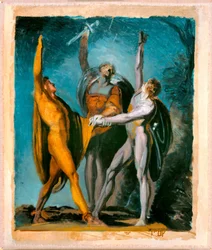 Sketch for "Oath on the Rütli," Female Figure (verso)
