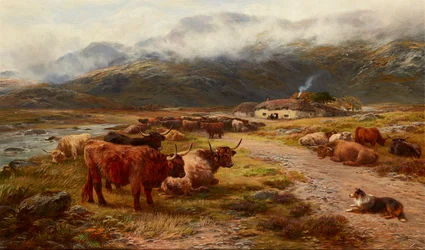 Highland Drove Resting, Argyllshire