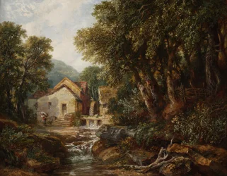 A Mill at Rowsley, Derbyshire, 1867