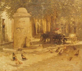 Fountain in a Provencal Village