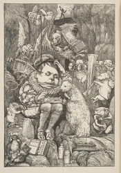 The Beaver brought paper, portfolio and pens, from The Hunting of the Snark, an Agony in Eight Fits, by Lewis Carroll, pub. 1876
