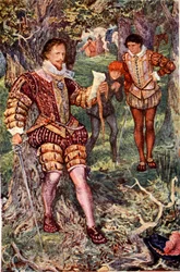 Leicester seizes the letter from his wife Amy, telling of Varney