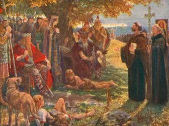 St Augustine Preaching to Ethelbert, King of Kent, and Showing Him the Cross and a Picture of the Saviour