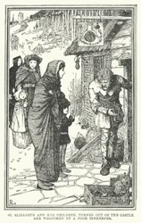 St. Elizabeth and Her Children, Turned Out of the Castle, Are Welcomed by a Poor Innkeeper