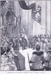 Coronation of the Emperor of Austria as king of Hungary 1868 AD