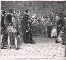 Mary Queen of Scots Receiving Intimation of Her Doom
