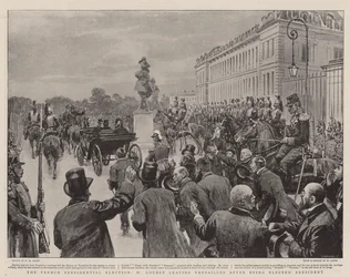 The French Presidential Election, M Loubet leaving Versailles after being elected President