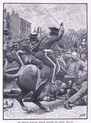 The Peterloo Massacre: Hussars charging the people AD 1819
