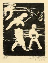Walking Woman and Child