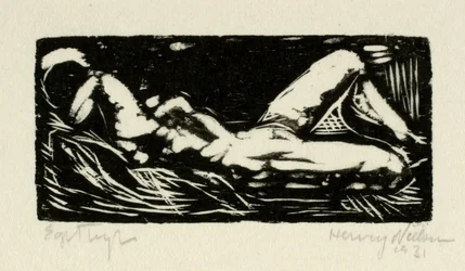 Reclining female model