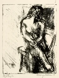 Seated Female Model
