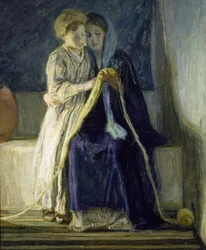 Christ and His Mother Studying the Scriptures