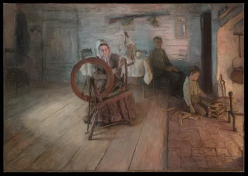 Spinning By Firelight