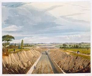 Near Liverpool, looking towards Manchester, Liverpool and Manchester Railway