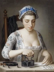 A Maid Ironing