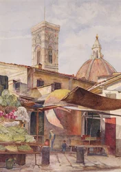 Near the Duomo, Florence, 1878