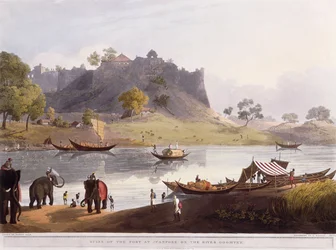 Ruins of the Port at Juanpore on the River Goomtee