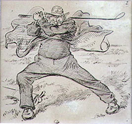 The Chaotic Golfer, illustration from 