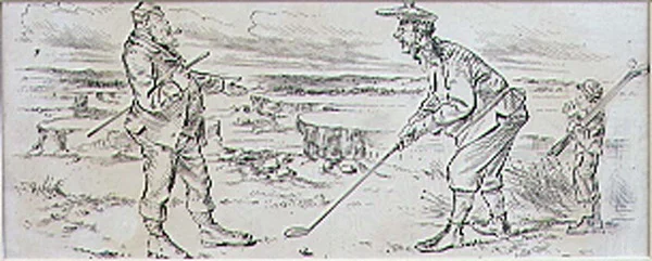The Hesitant Golfer, illustration from 