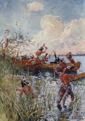 Attacked by Iroquois