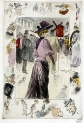 Woman in Front of the Moulin Rouge
