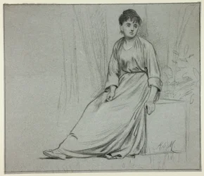 Seated Woman Facing Right