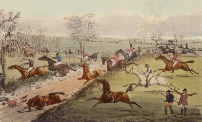 A Steeple-Chase, The Sunken Road