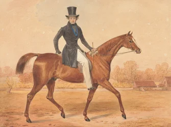 H. Grant on Horseback