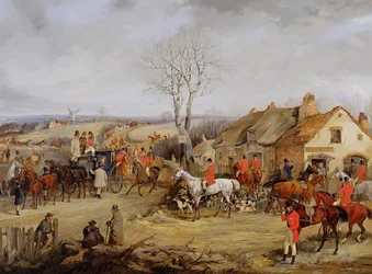 Hunting Scene, The Meet