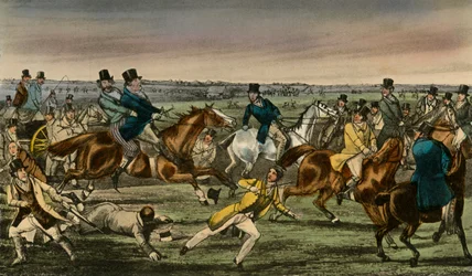 Mr. Jorrocks Makes His Entrée into the Newmarket Betting-Ring, 1838