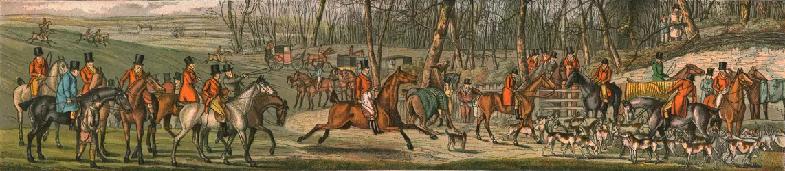 The Hunt - The Meet, 1820, 1890