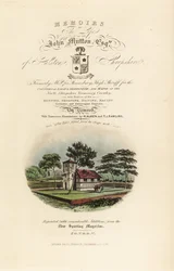Title Page with Calligraphic Title and Vignette of English Tudor
