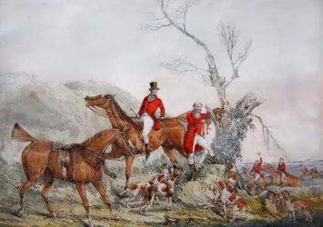 Treeing the Fox, c.1830