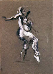 Female nude standing