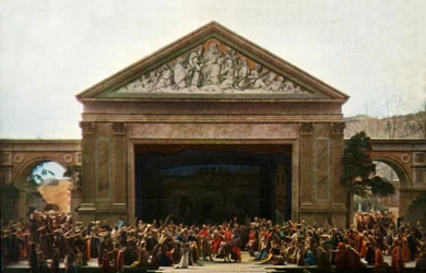 The entry into Jerusalem