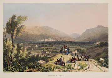 Plains and City of Vitoria, from Sketches of Scenery in the Basque Provinces of Spain, with a Selection of National Music, published 1838