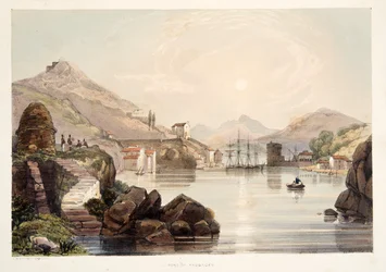 Port of Passages, from Sketches of Scenery in the Basque Provinces of Spain, with a Selection of National Music, pub. 1838