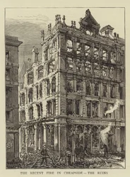The Recent Fire in Cheapside, the Ruins