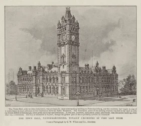 The Town Hall, Pietermaritzburg, Totally Destroyed by Fire last week