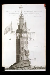 Edystone Lighthouse Engraved by Henry Roberts, 1762