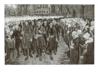 A Religious Procession in Brittany