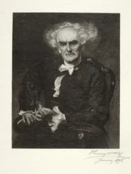 Joseph Jefferson as "Dr. Pangloss"