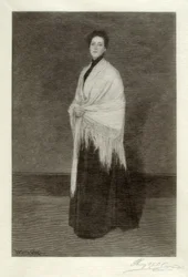 Lady with White Shawl