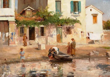 Figures by the Water