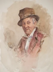 Portrait of a Man in a Top Hat