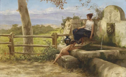 At the Fountain