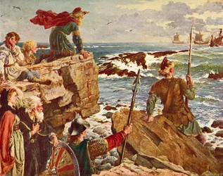The Danes sailing up the English channel