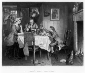 Watts First Experiment, 18th Century, c1870