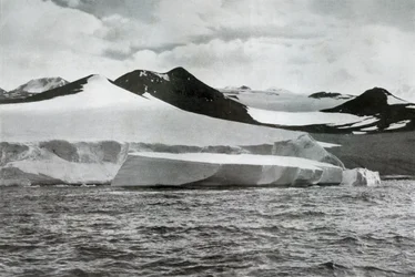 A Berg Calving from a Glacier at Cape Crozier