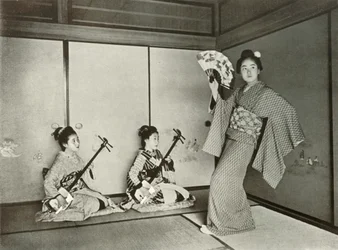 A Geisha Dancing